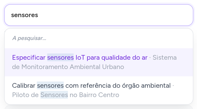 Busca de predecessora encontrando uma tarefa de outro projeto da mesma árvore
